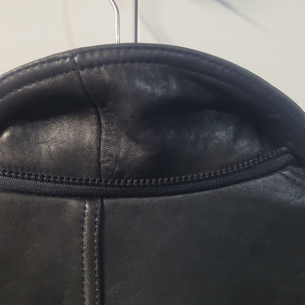 Andrew Marc Vintage Men's Black Leather Jacket - Picture 5 of 10